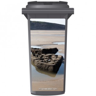 Rocks On The Coast Wheelie Bin Sticker Panel